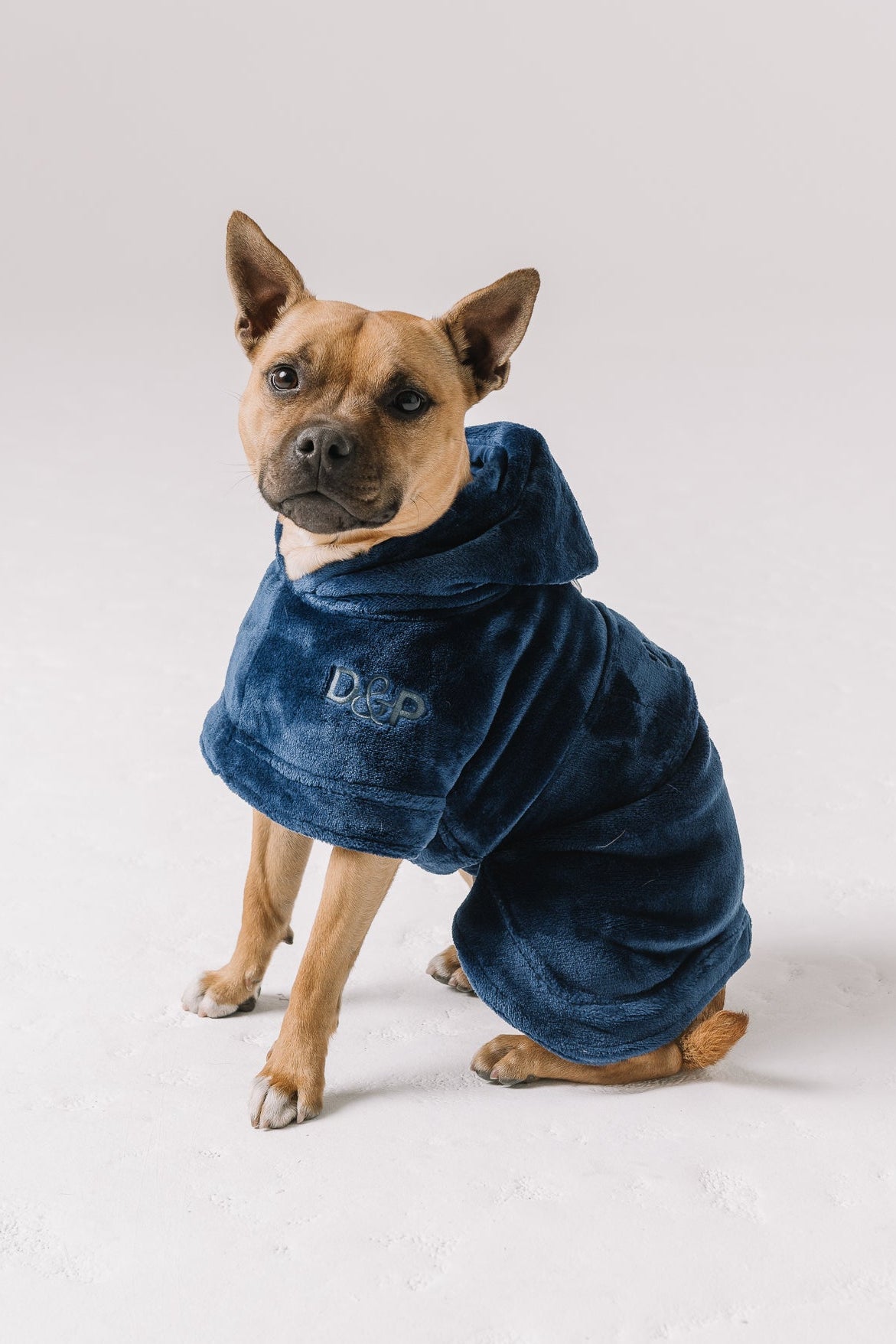 The Dream Calming Dog Robe | Deep Blue
