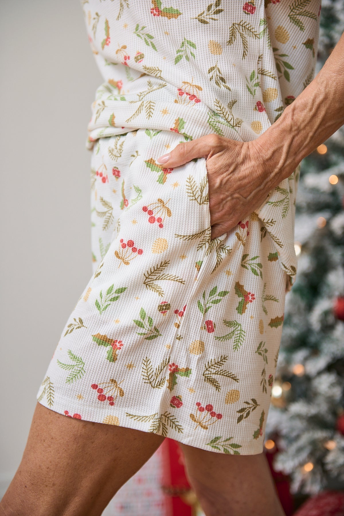 Women's Short Christmas PJs | Mistle-Toes