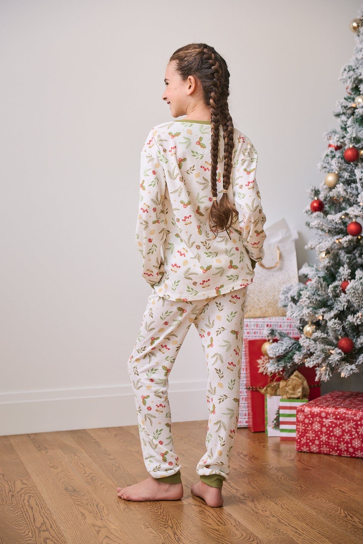 Kid's Long Christmas PJs | Mistle-Toes