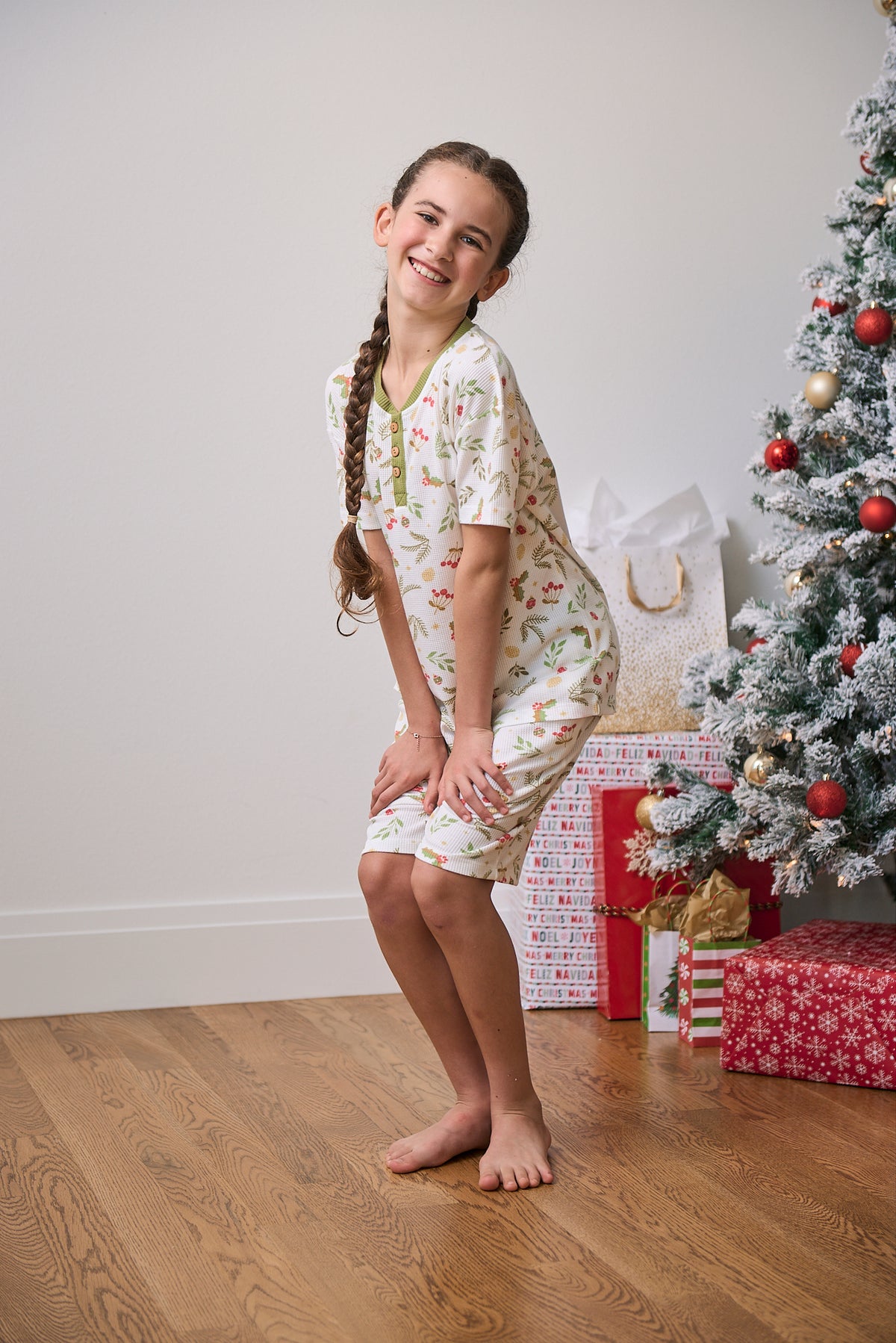 Kid's Short Christmas PJs | Mistle-Toes