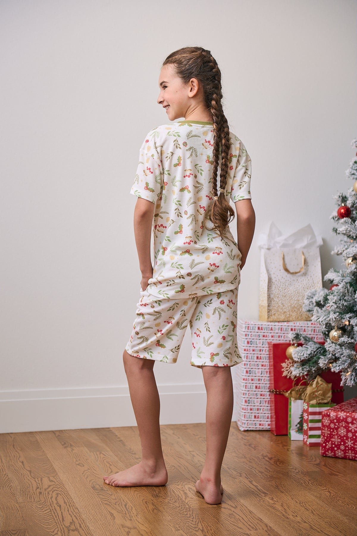 Kid's Short Christmas PJs | Mistle-Toes