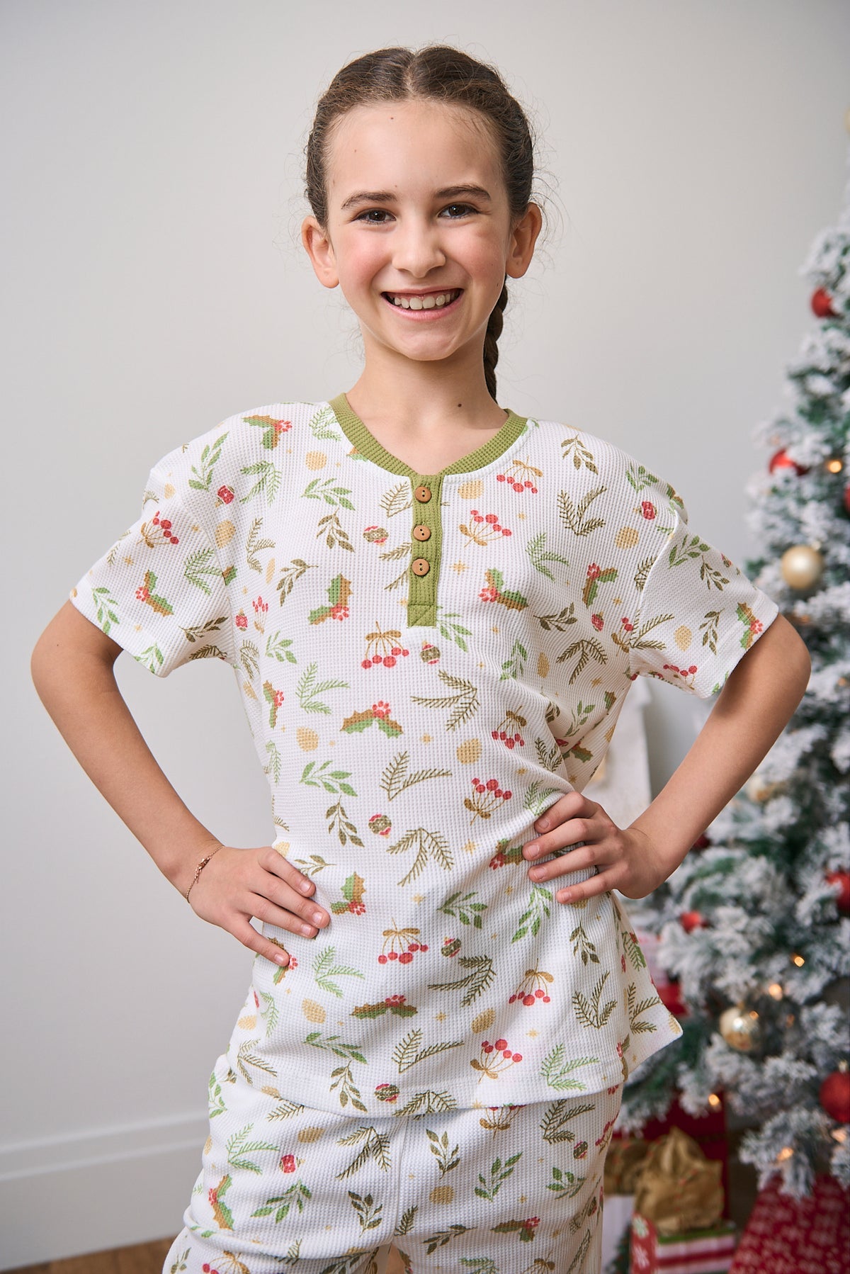 Kid's Short Christmas PJs | Mistle-Toes
