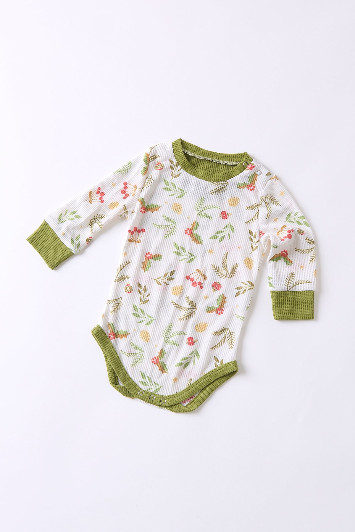 Baby Short Christmas Bodysuit PJs | Mistle-Toes