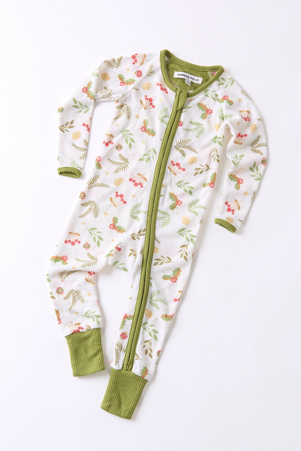 Baby Long Christmas Onesie PJs | Mistle-Toes