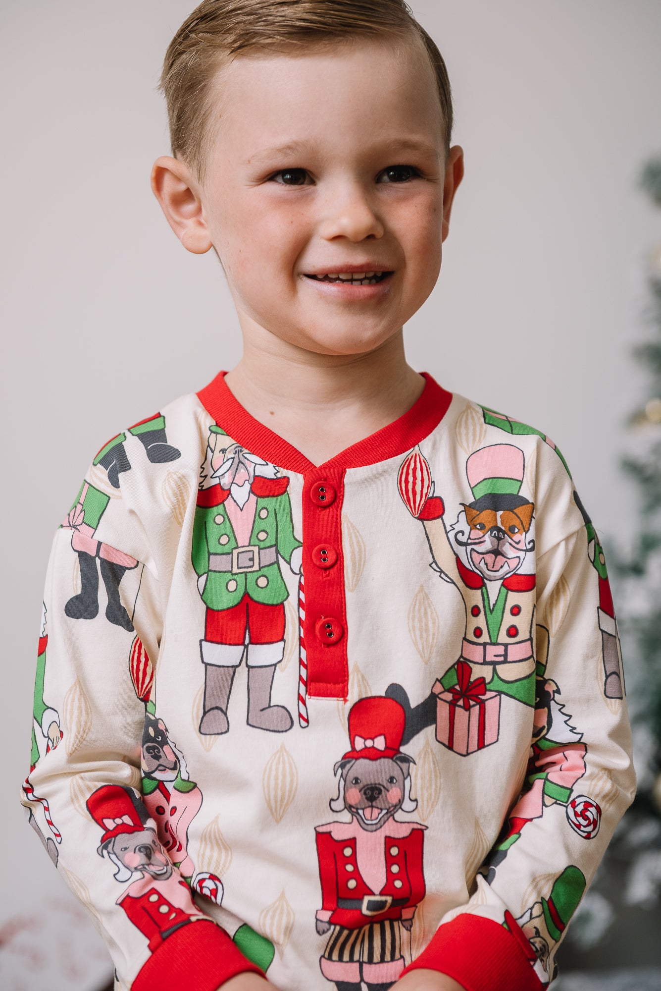 Kid's Long Christmas PJs | Nutcracker Dreams