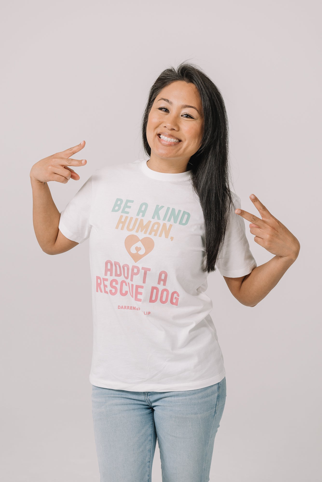 Adopt a Rescue Adult Tee | Natural