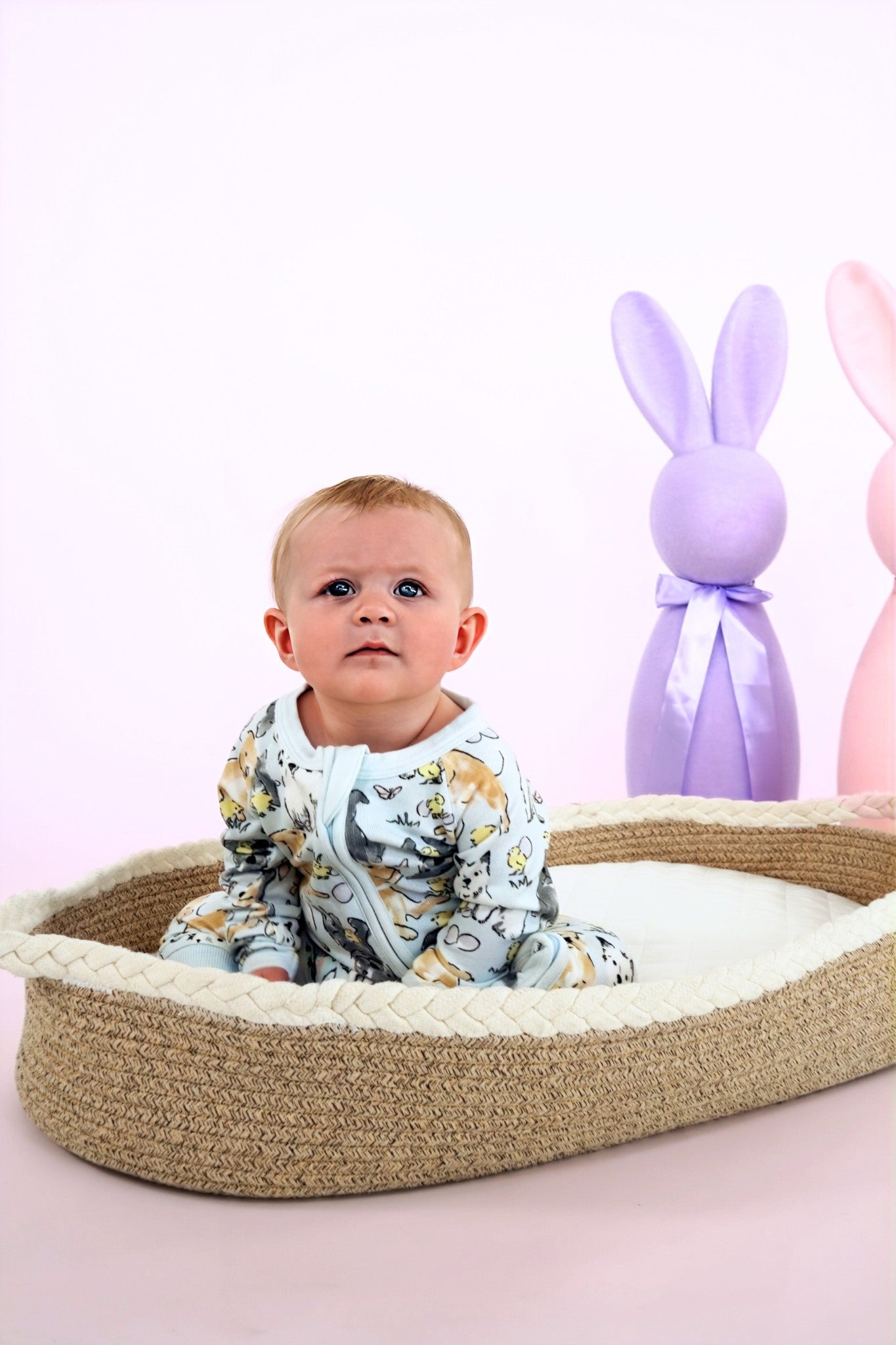 Easter Play Date Baby Long Pajamas