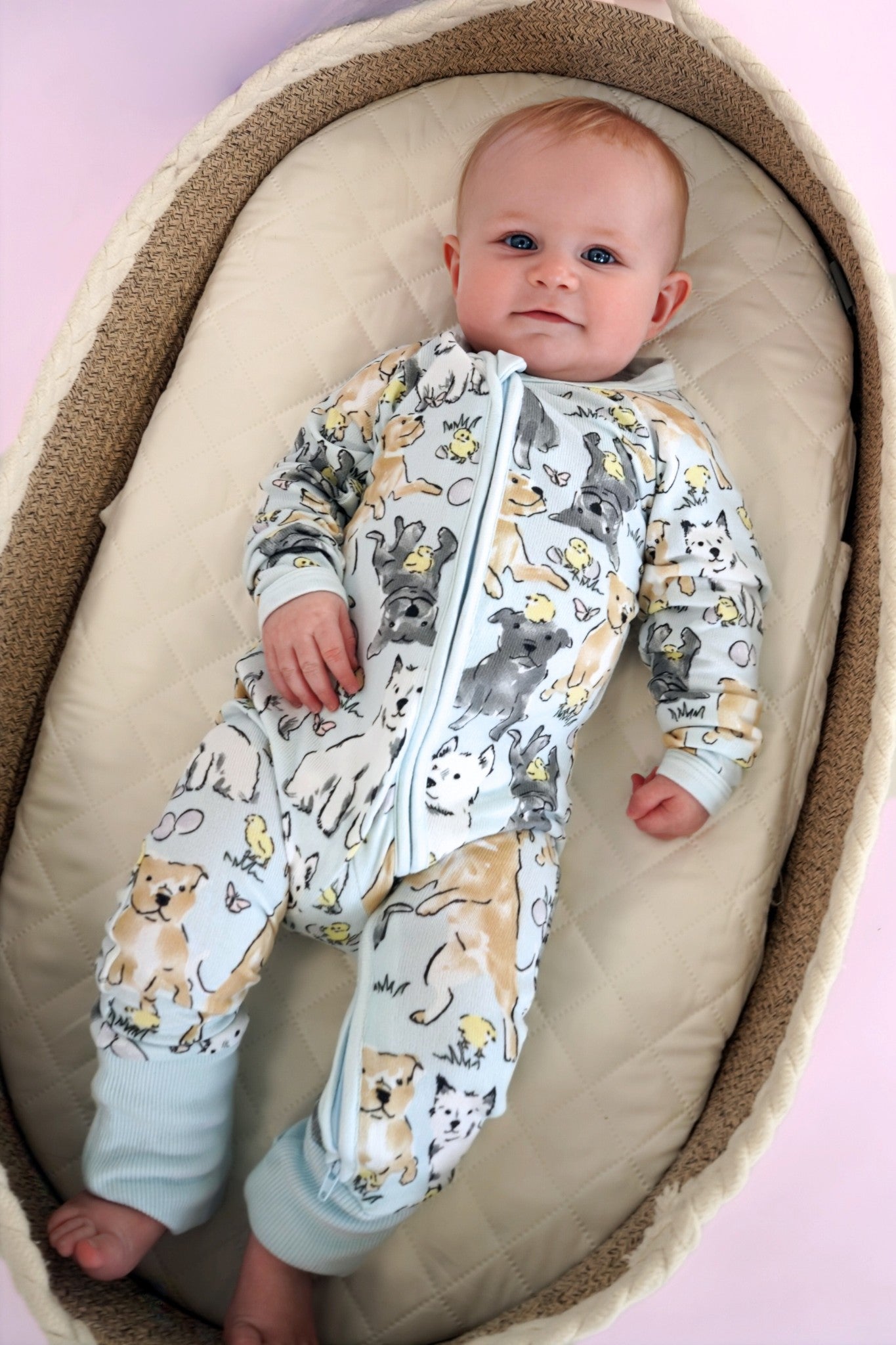 Easter Play Date Baby Long Pajamas