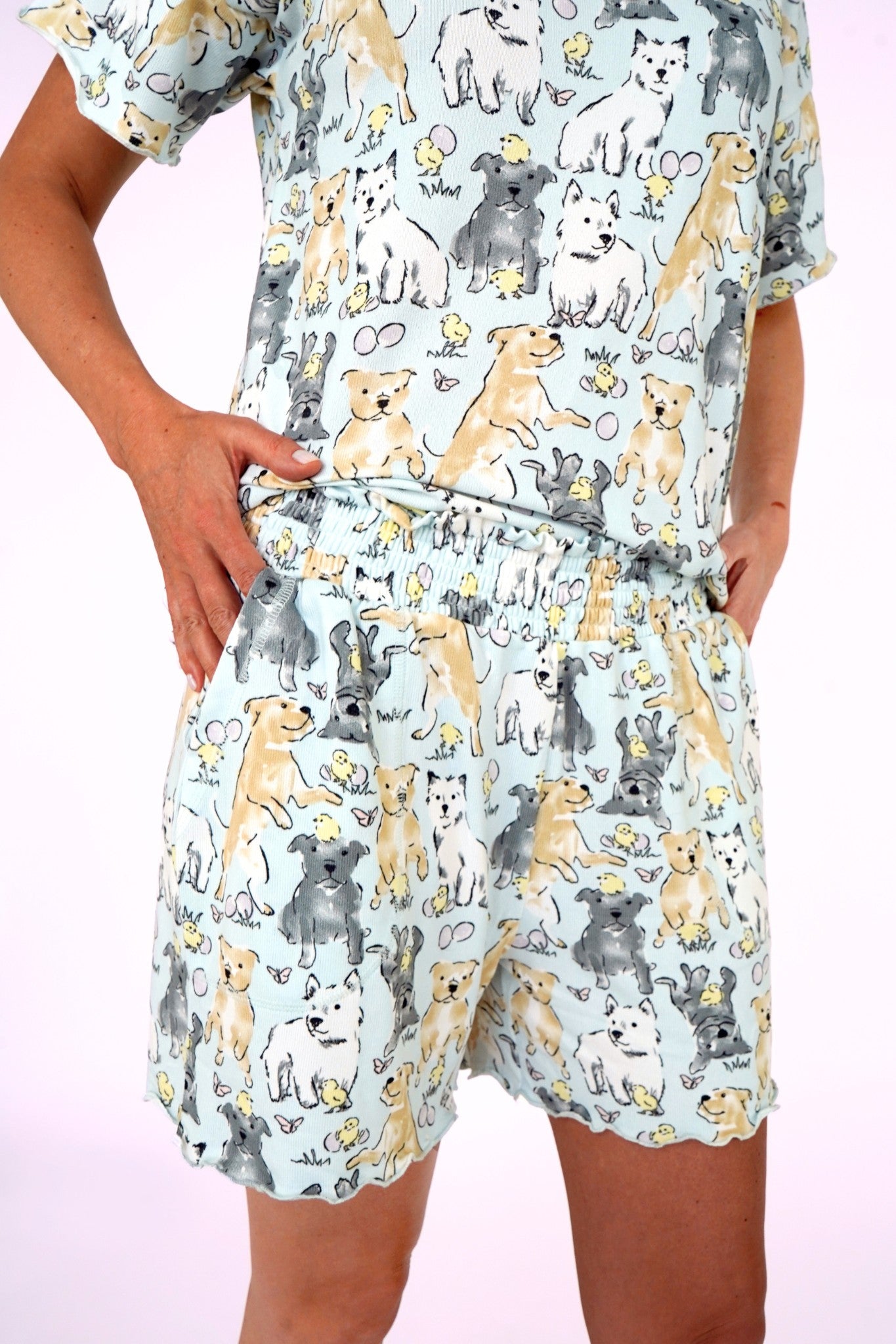 Easter Play Date Women's Short Pajamas