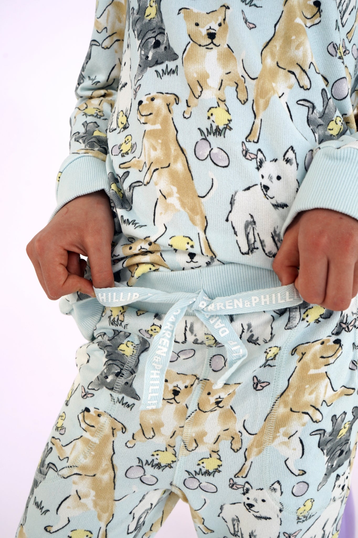 Easter Play Date Kid's Long Pajamas