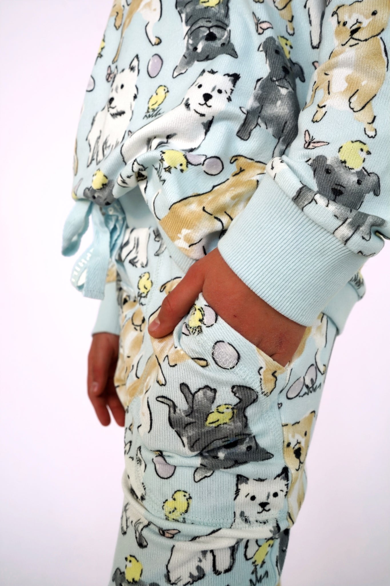 Easter Play Date Kid's Long Pajamas