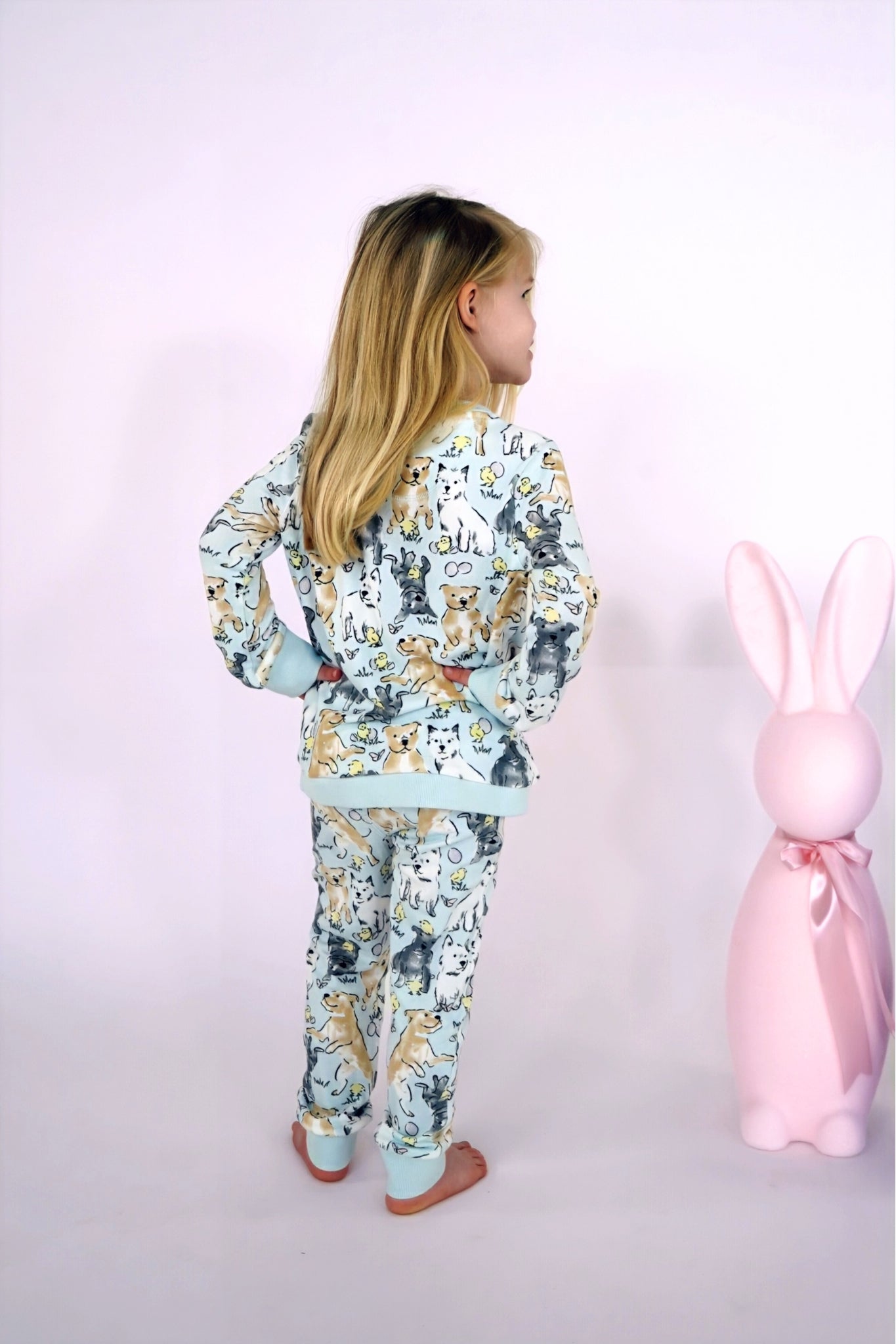 Easter Play Date Kid's Long Pajamas