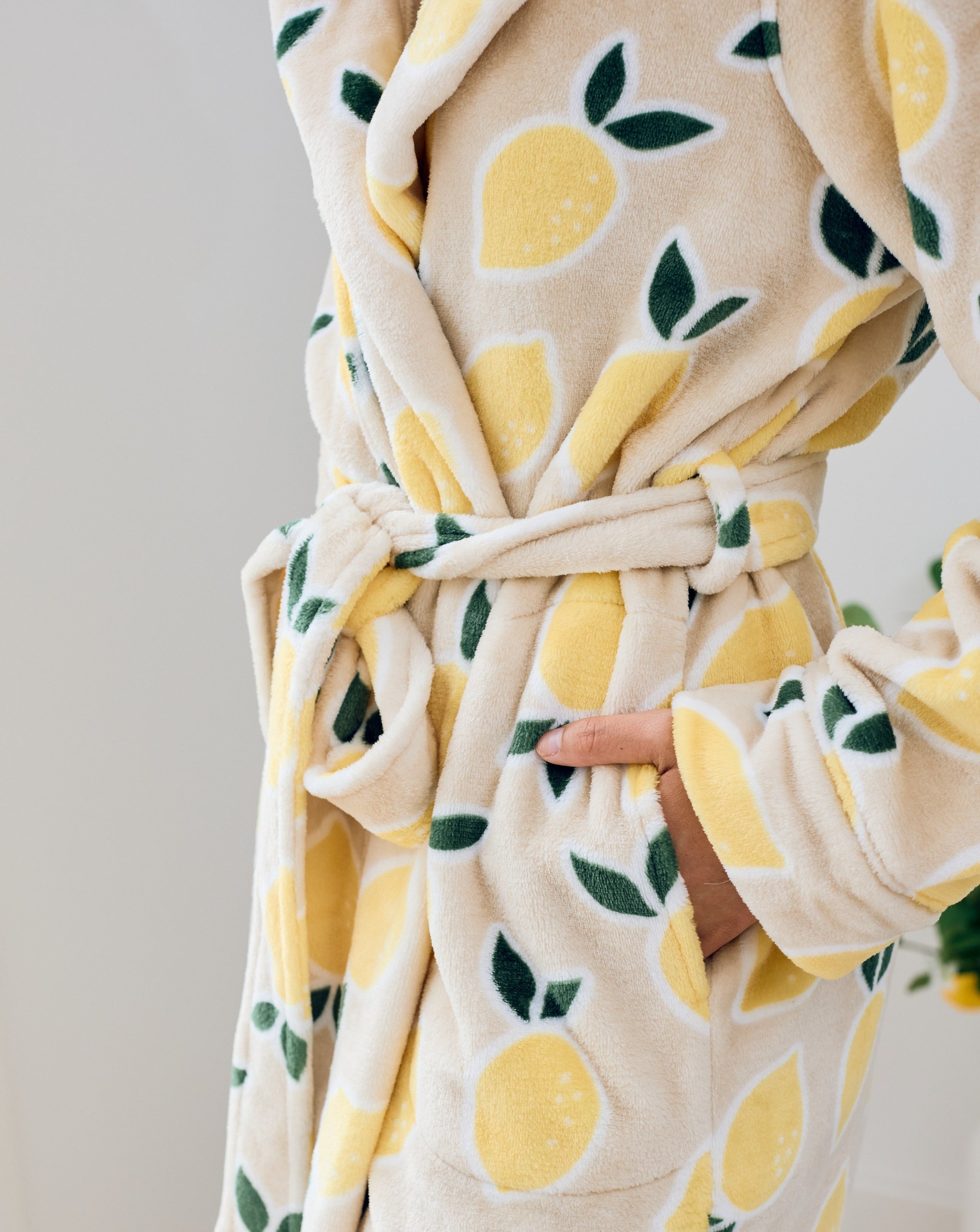 Cutie Frutti Womans Robe | Lemon