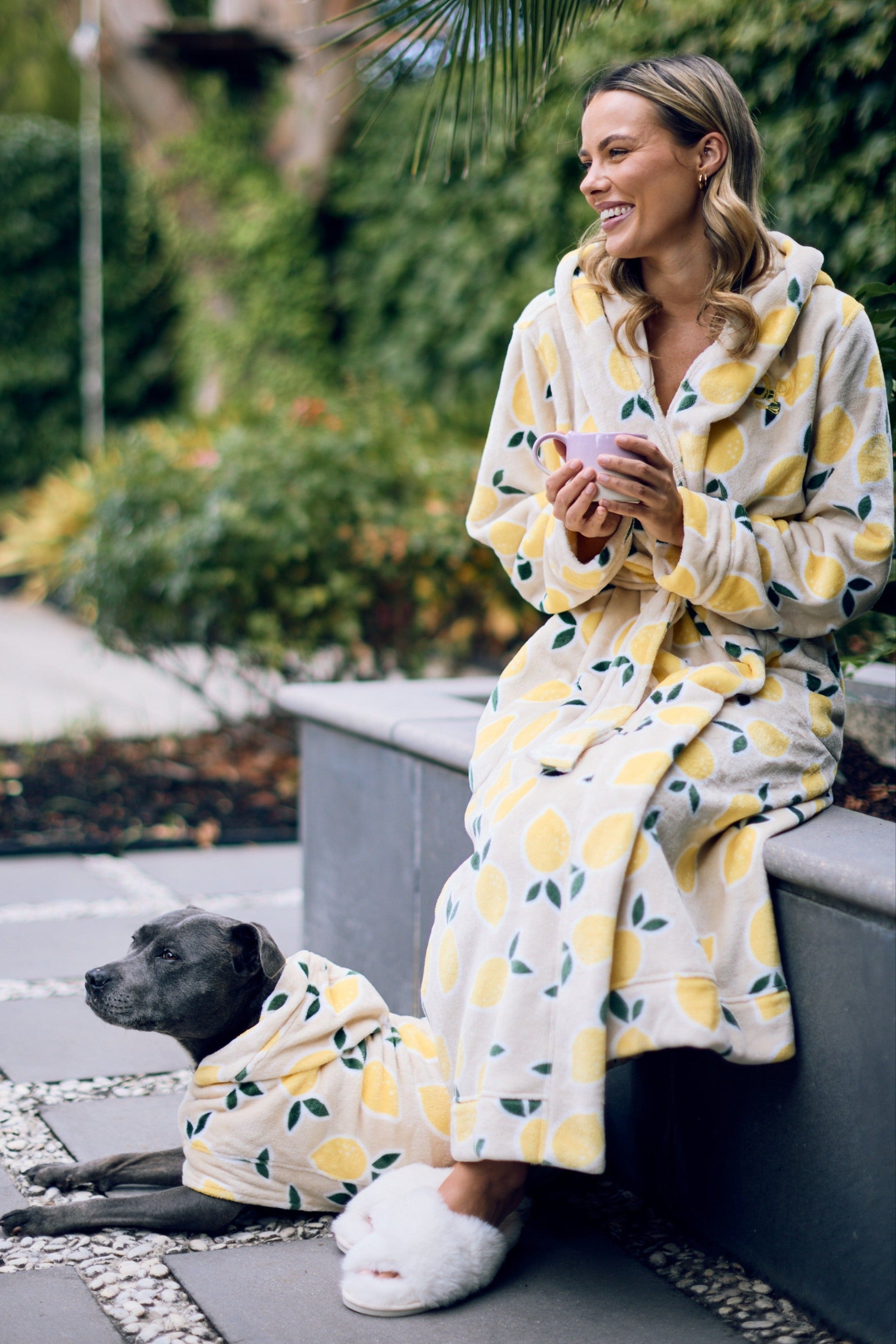 Darren and Phillip match your dog robes.
