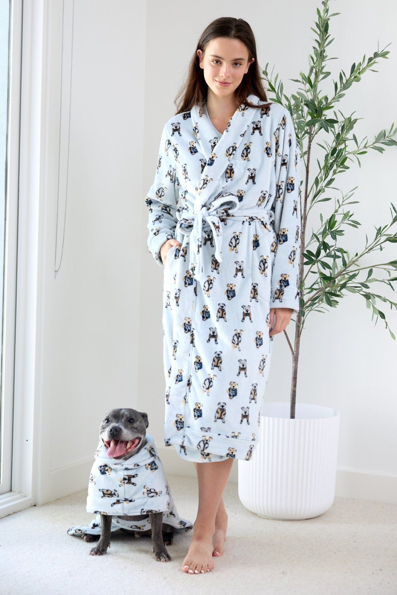 Adult Lounge Robe | Preppy Pups