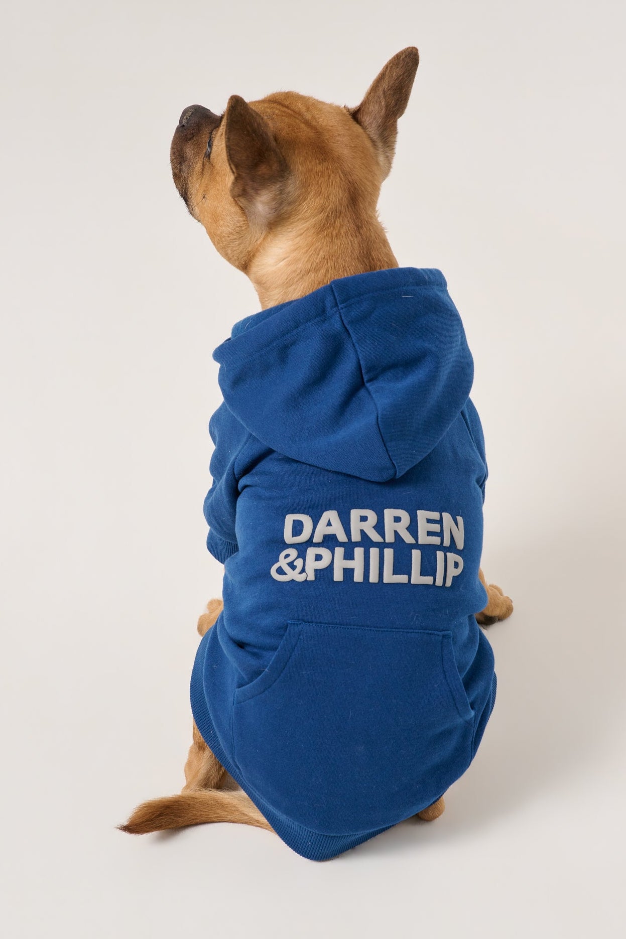 Puff Print Dog Hoodie | Marine