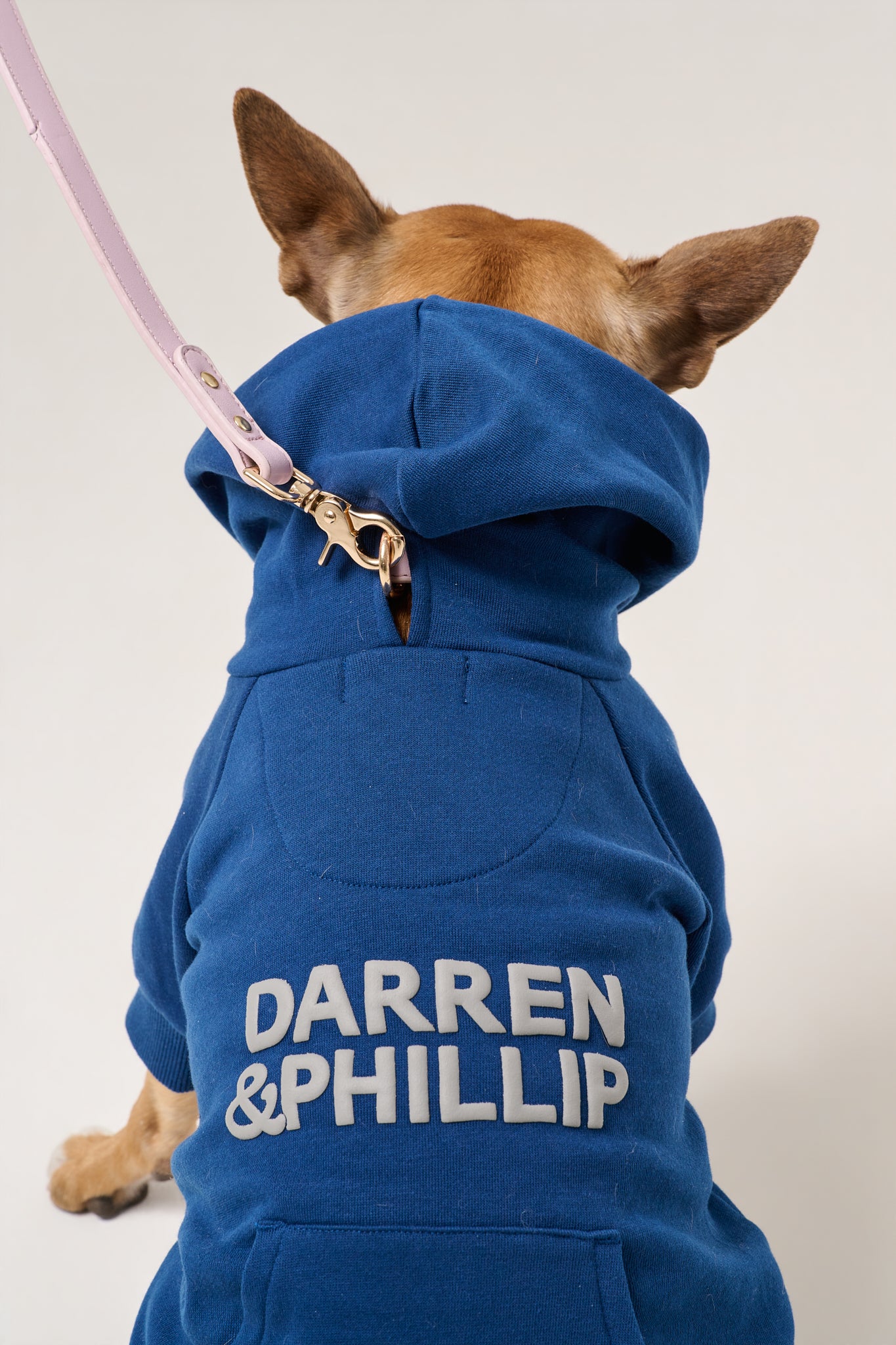 Puff Print Dog Hoodie | Marine
