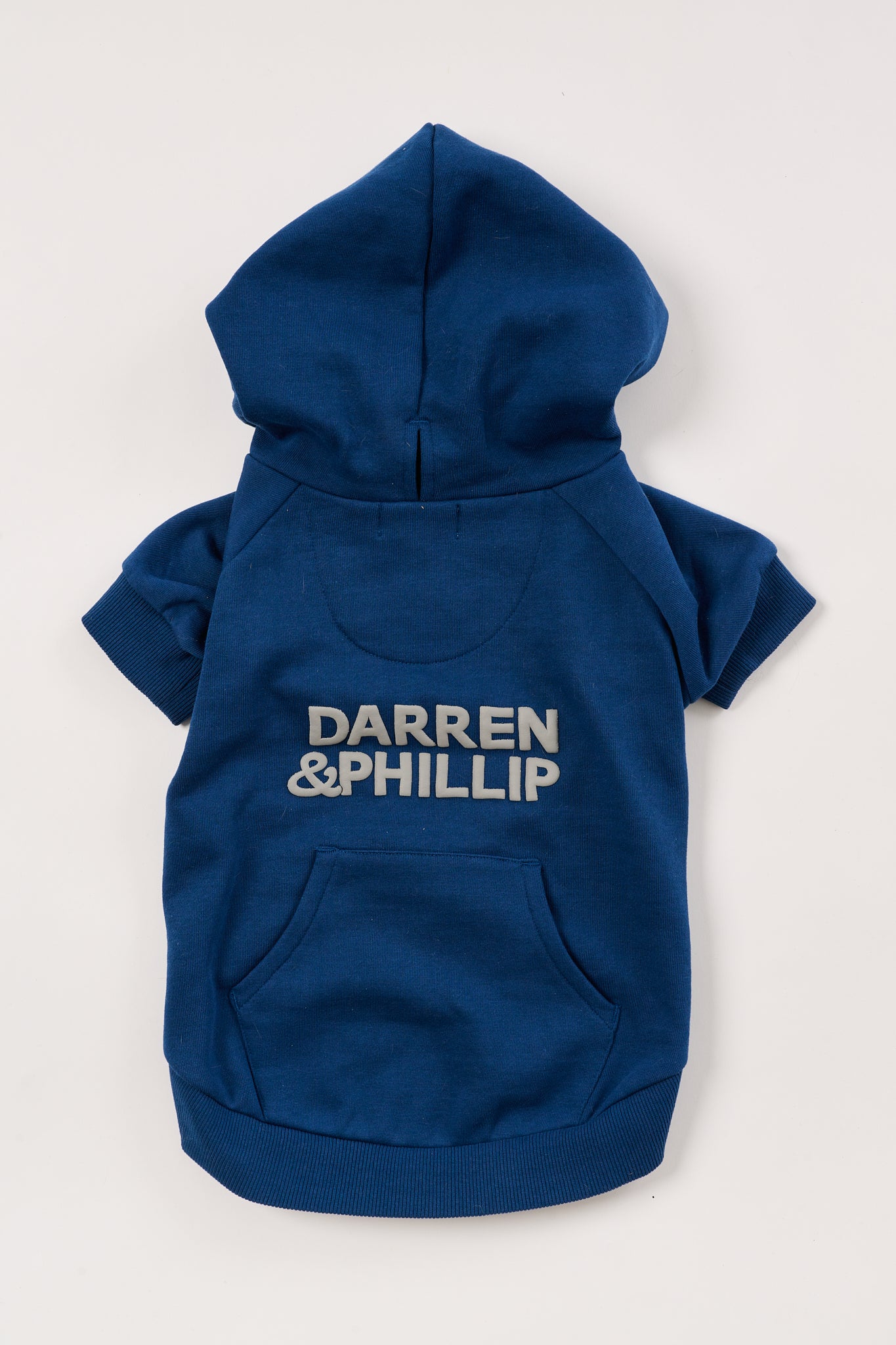 Puff Print Dog Hoodie | Marine