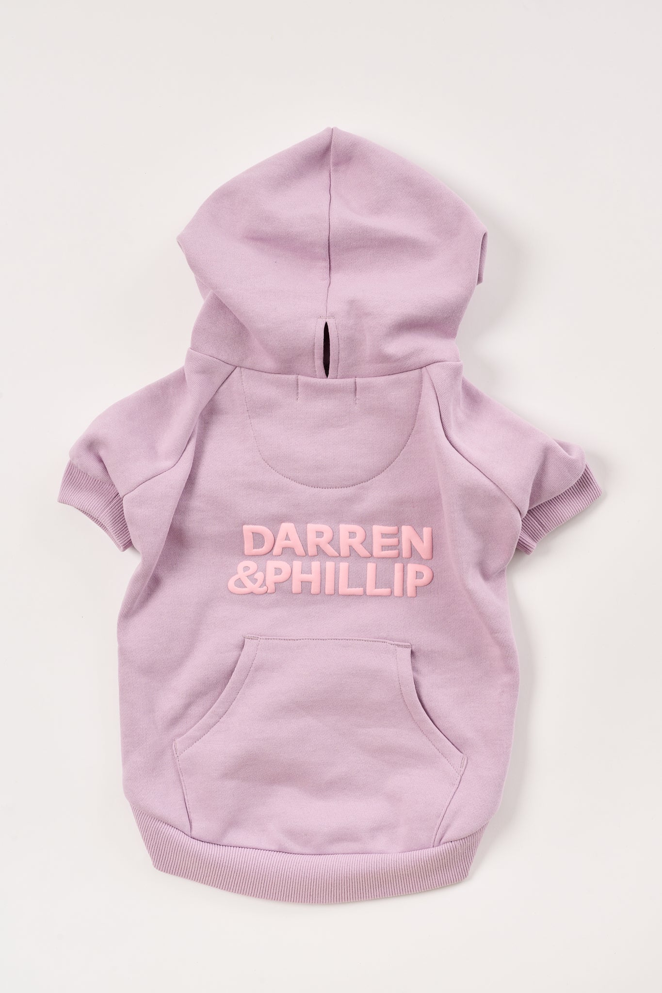 Puff Print Dog Hoodie | Lilac