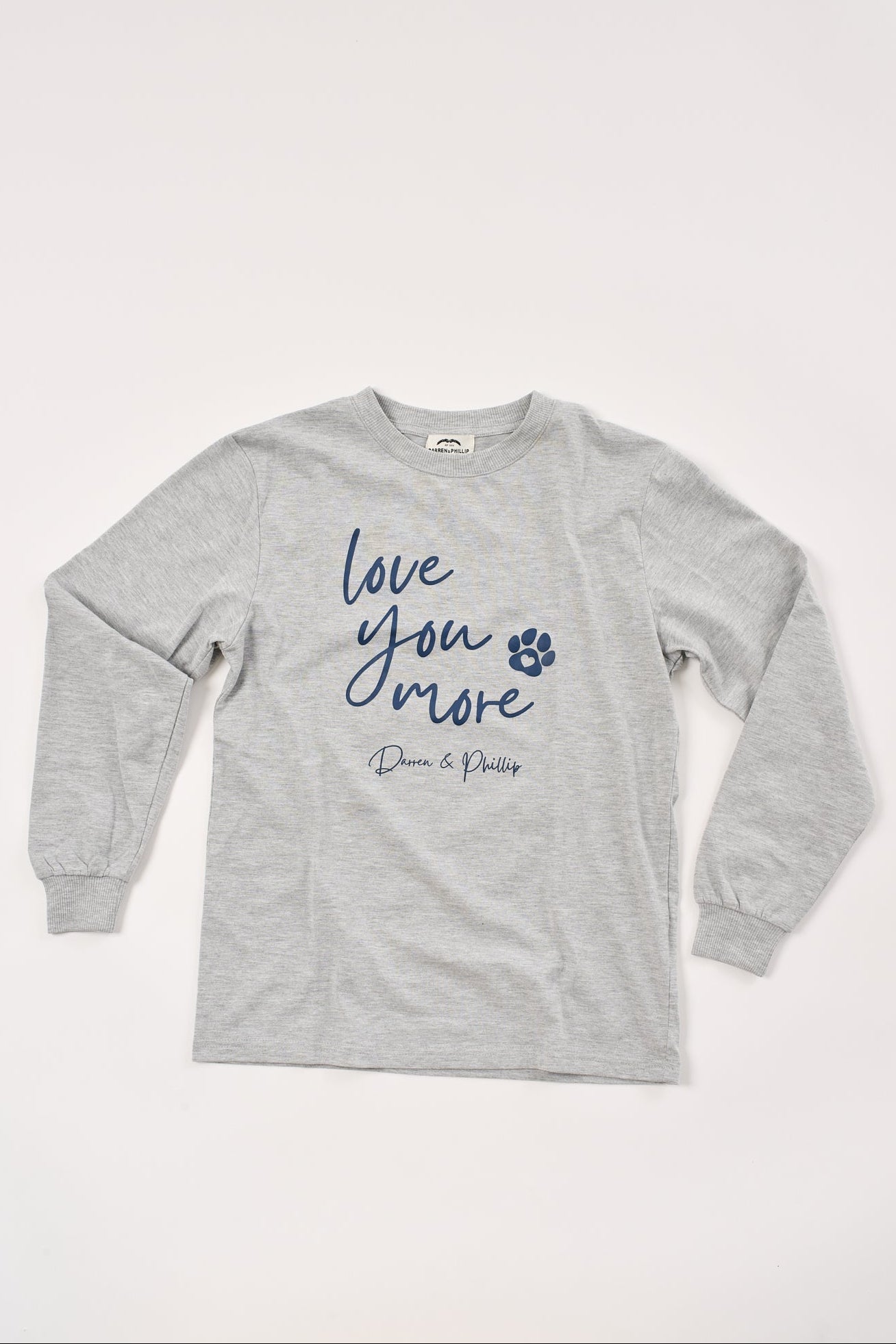 Love You More Women's Long Sleeve Tee | Heather Gray