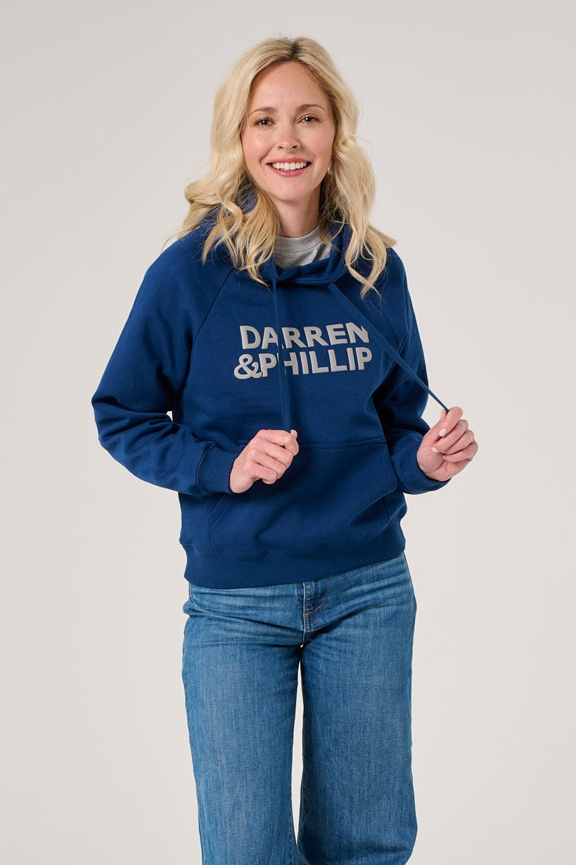 Puff Print Women's Raglan Hoodie | Marine