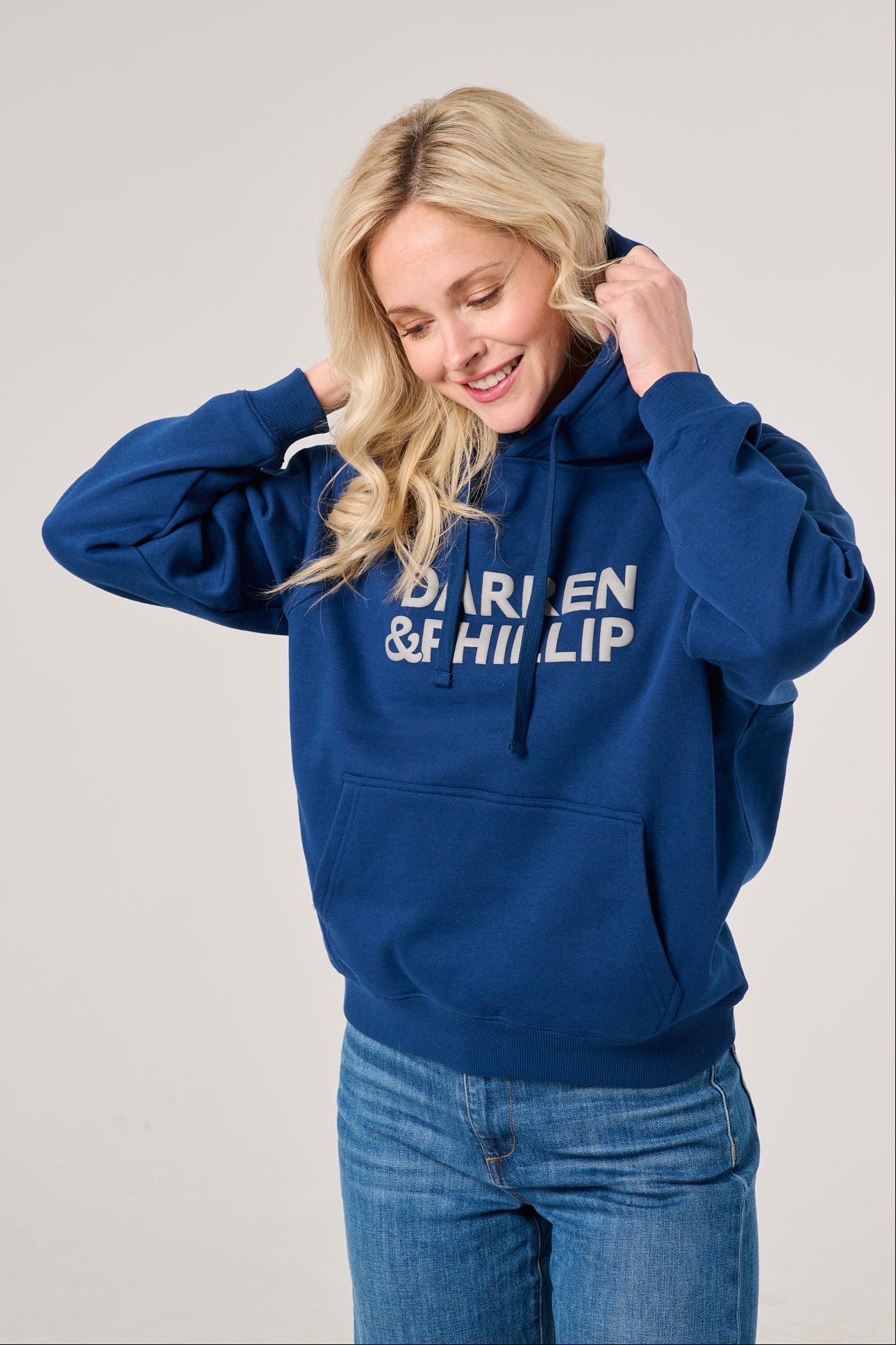 Puff Print Women's Raglan Hoodie | Marine