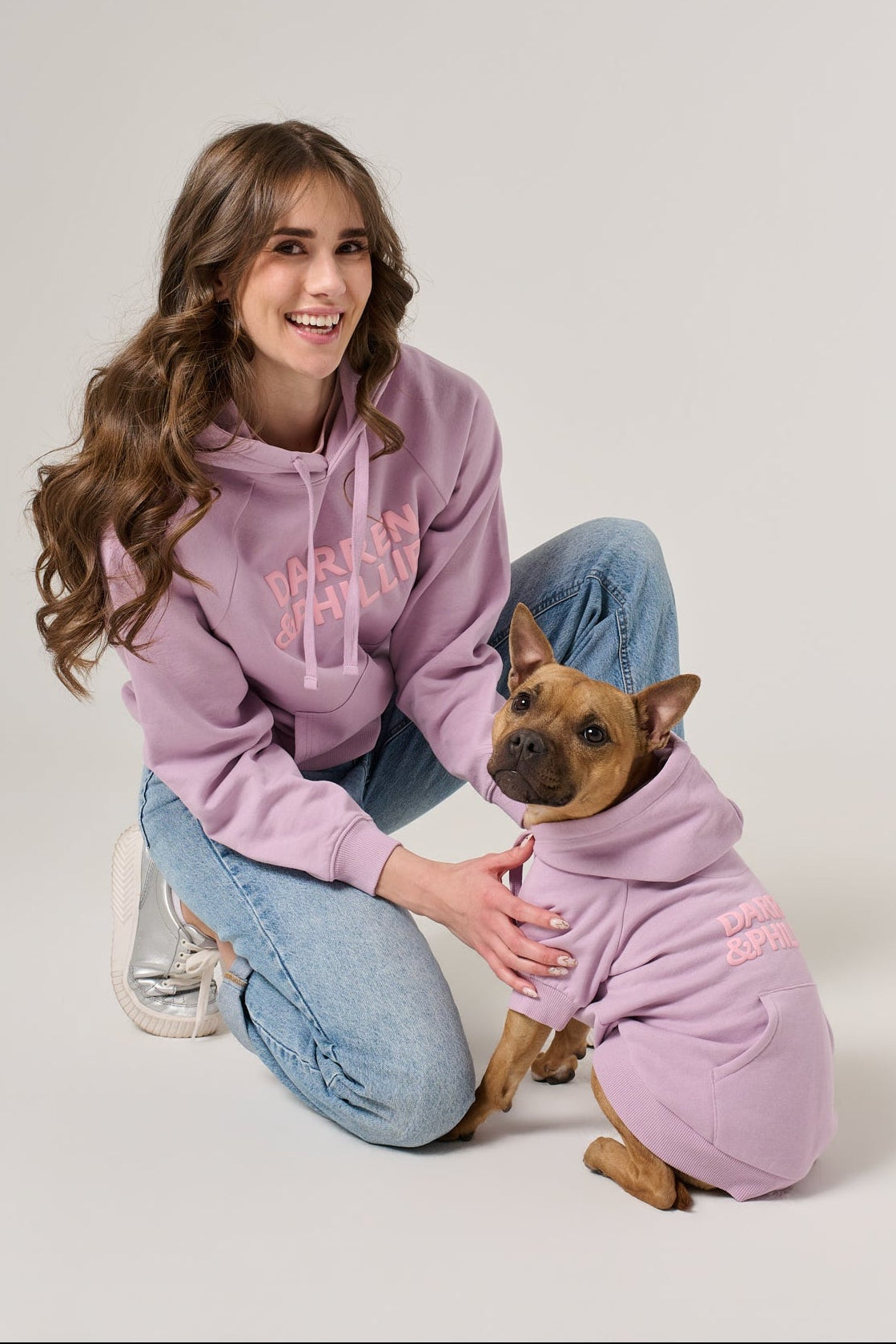 Puff Print Women's Raglan Hoodie | Lilac