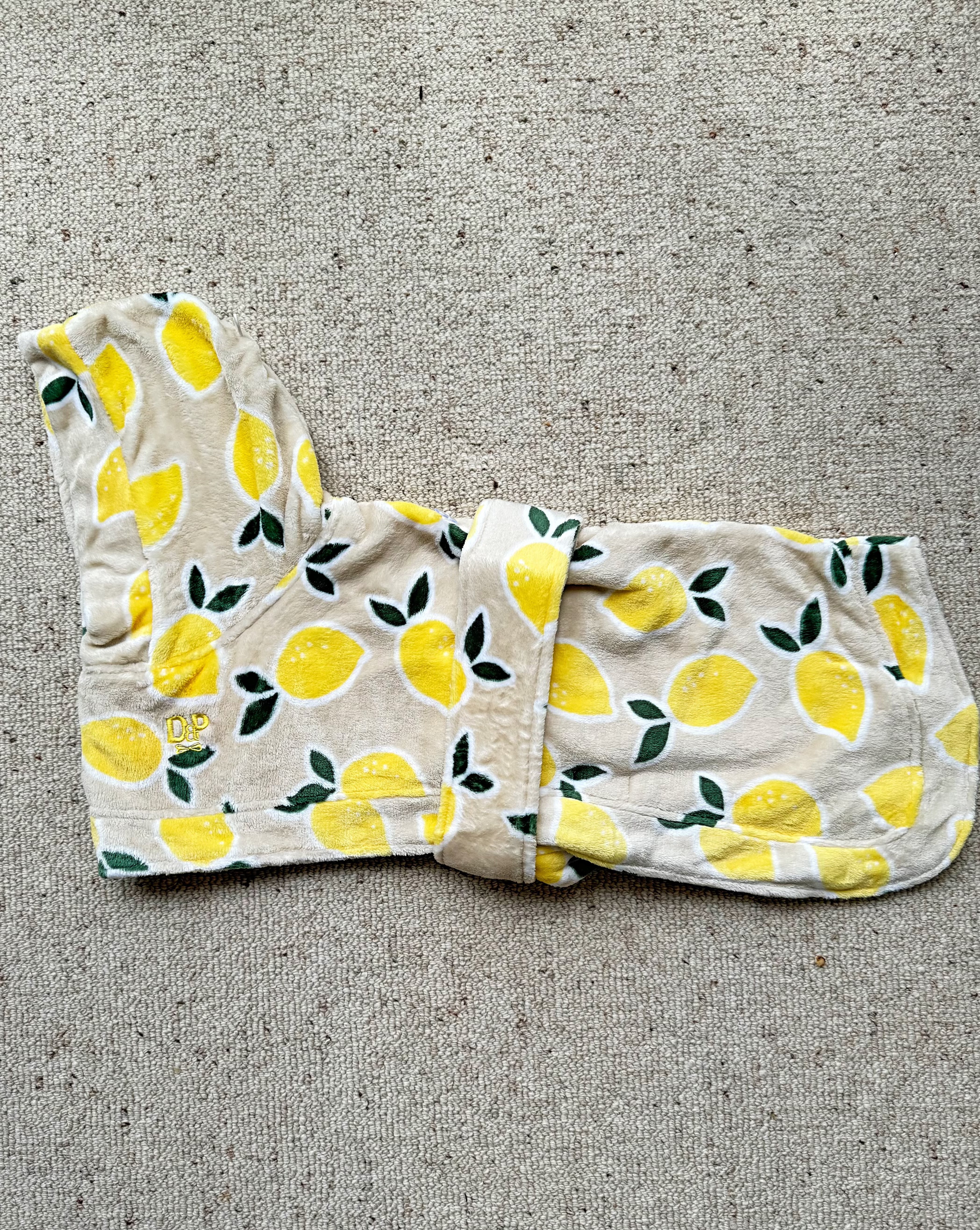 Lemon Dog Robe - Sample