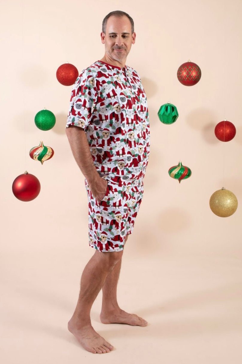 Santa Paws Men's Summer PJ Set