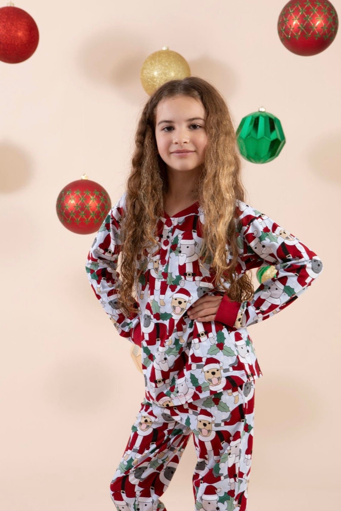 Santa Paws Kid's Summer PJ Set