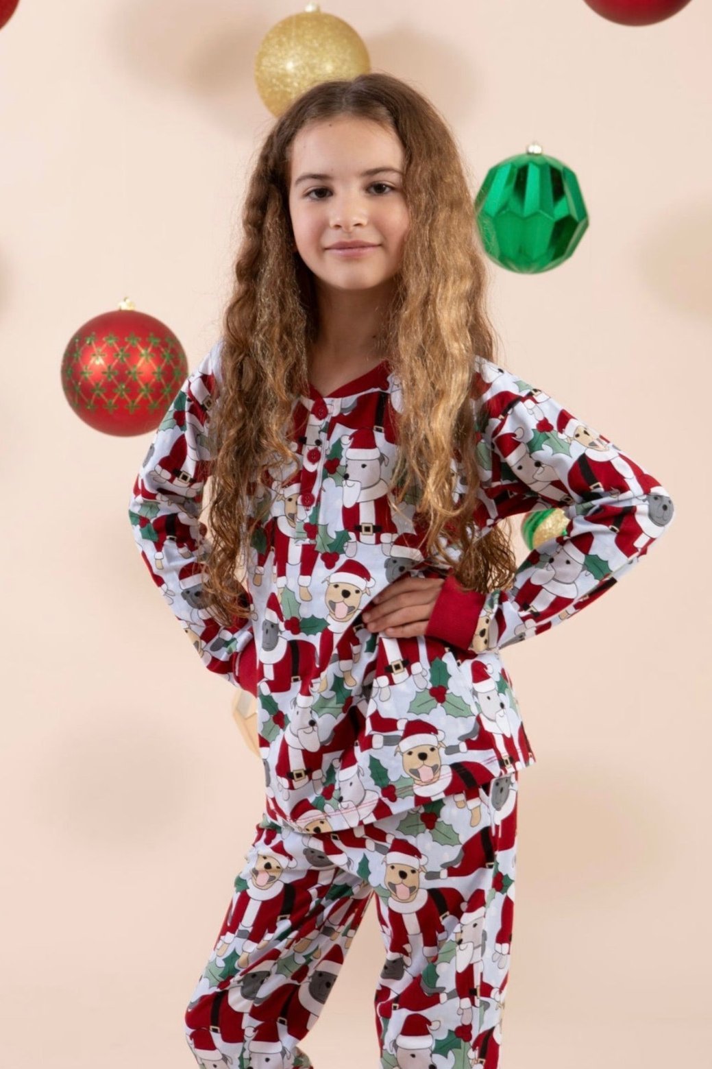 Santa Paws Kid's Winter PJ Set