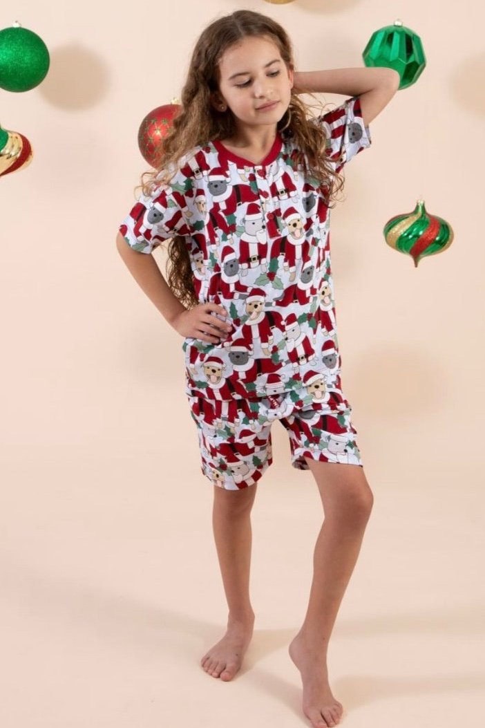 Santa Paws Kid's Summer PJ Set