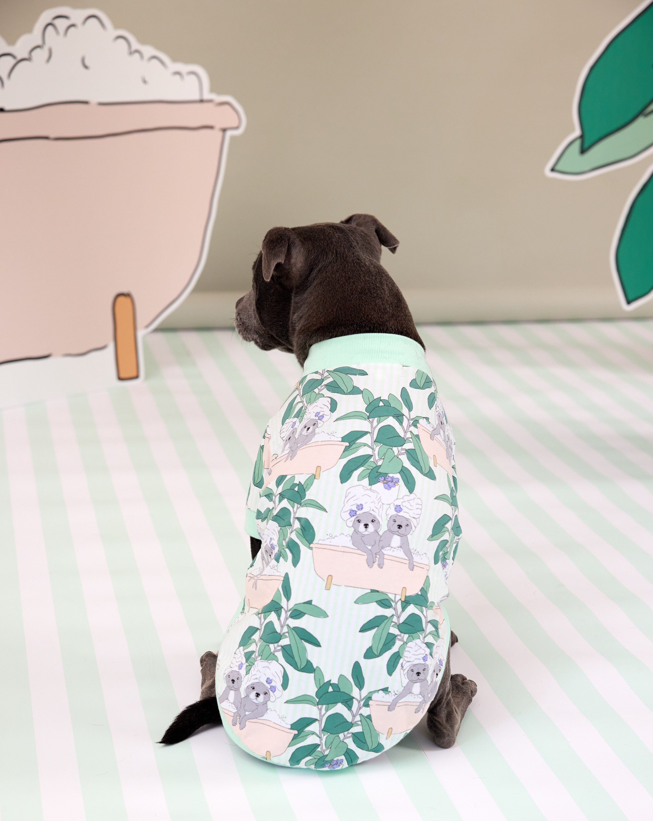 Darren and Phillip printed dog PJs 