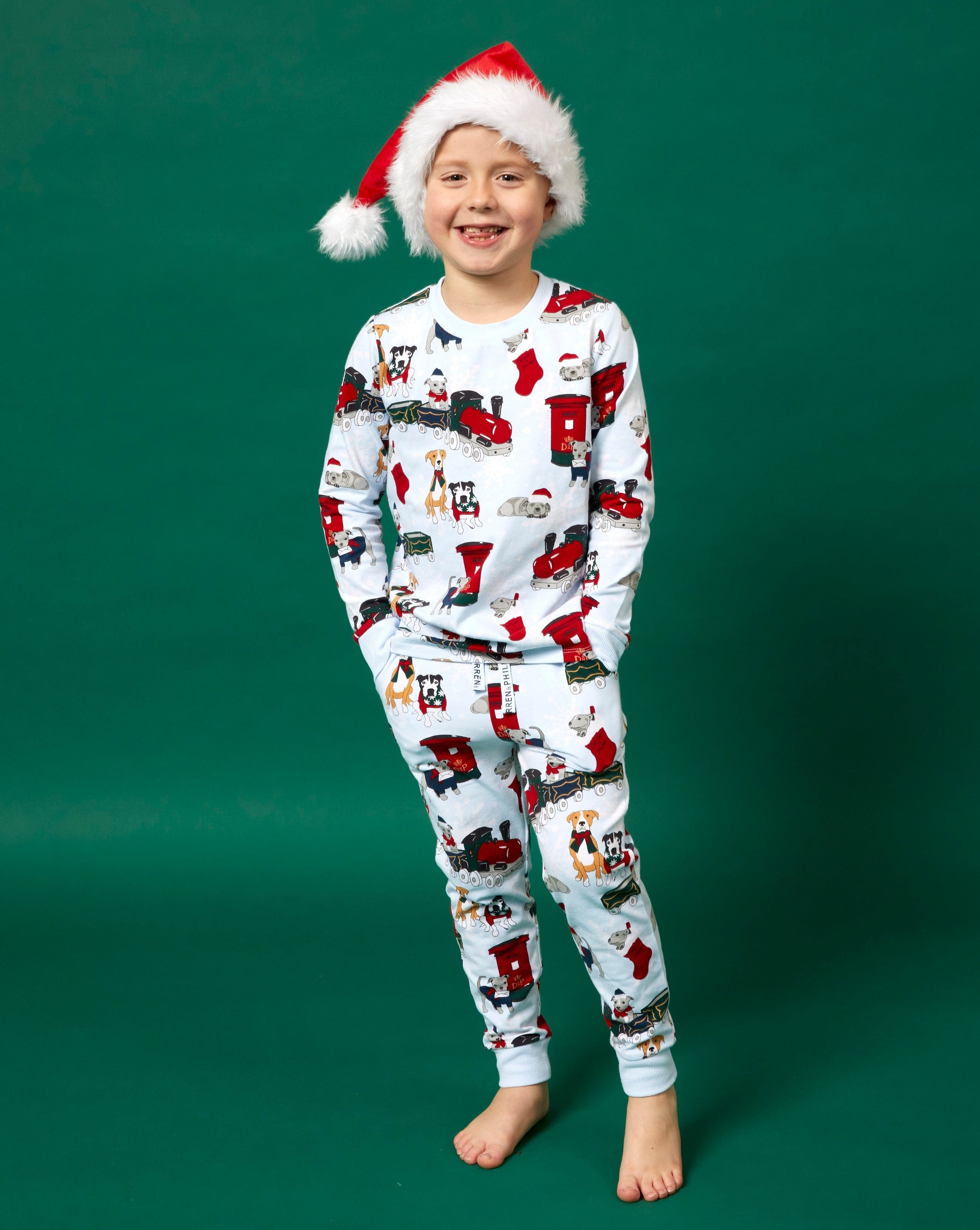 Santa’s Little Helpers Kids Winter PJ Set