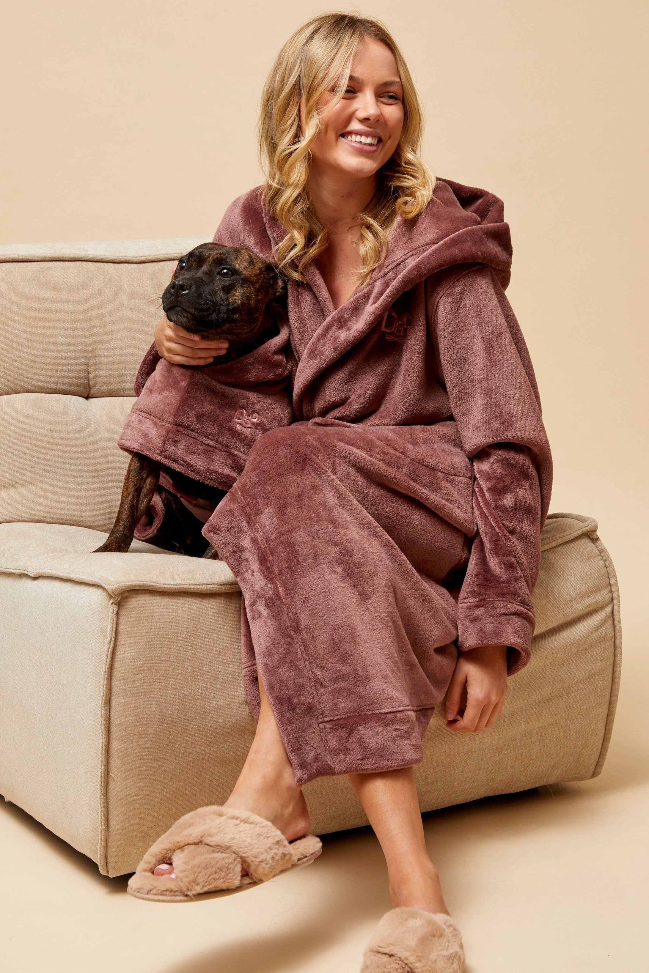 Darren and Phillip match your dog robes.