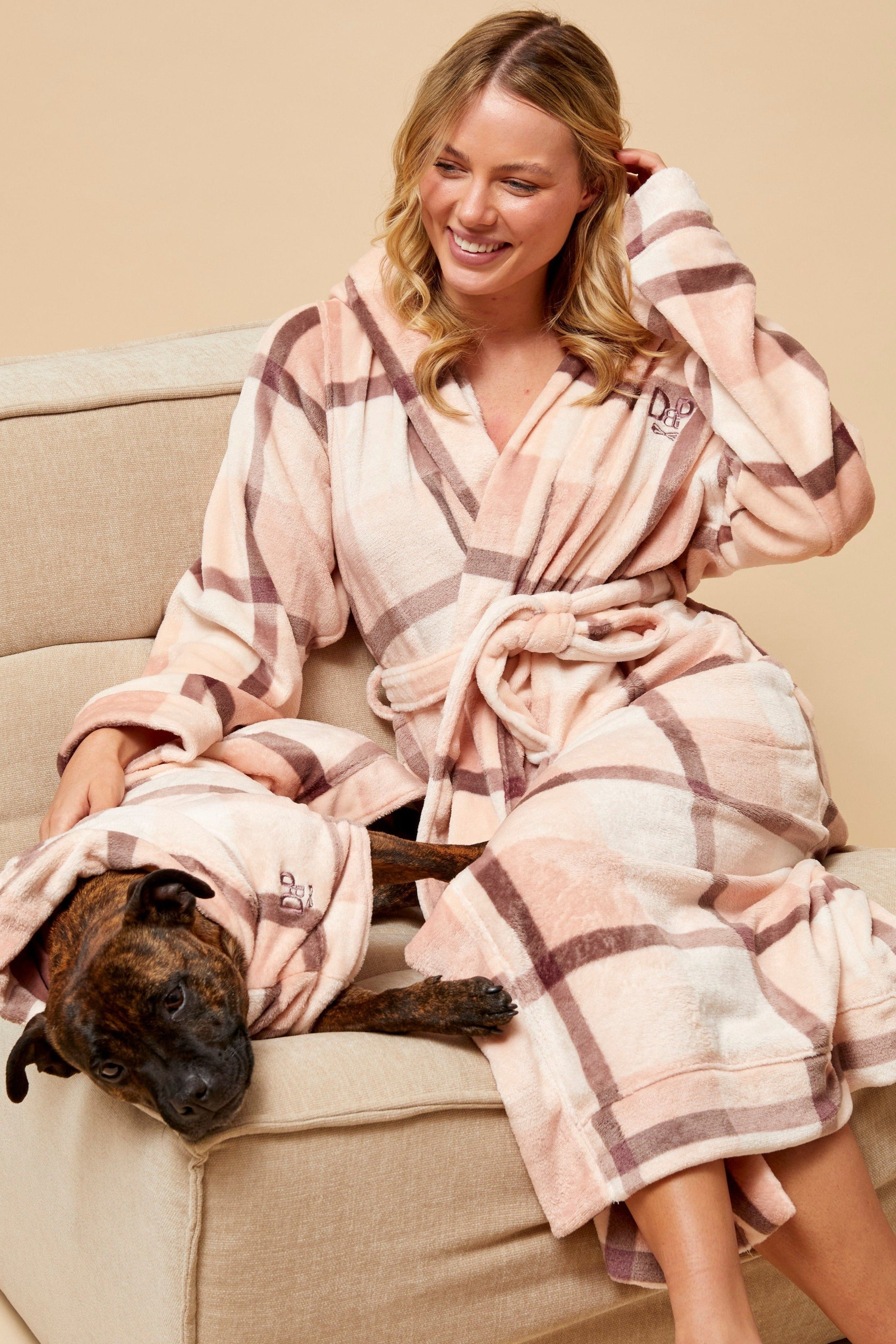 Darren and Phillip match your dog robes.